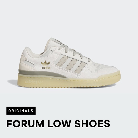 Men’s Adidas Originals Forum Low Classic Talc Clay HQ7096 Size 8 - Picture 2 of 15